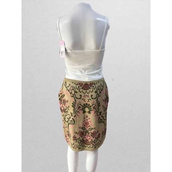 Anne Pinkerton Vintage Floral Knit Skirt with Pockets - Picture 5 of 5